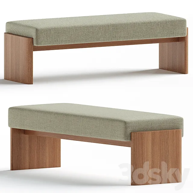 BENCH 05114 by USONA 3D Model BENCH 05114 by USONA 3D Model