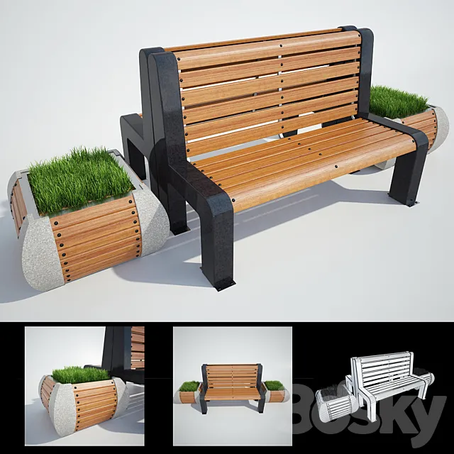 BENCH # 1 3D Model BENCH # 1 3D Model