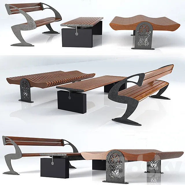 Bench 3D Model