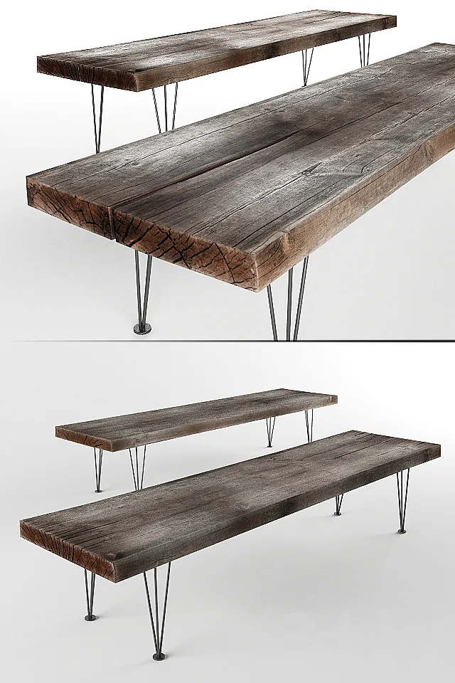 Bench 3D Model Bench 3D Model