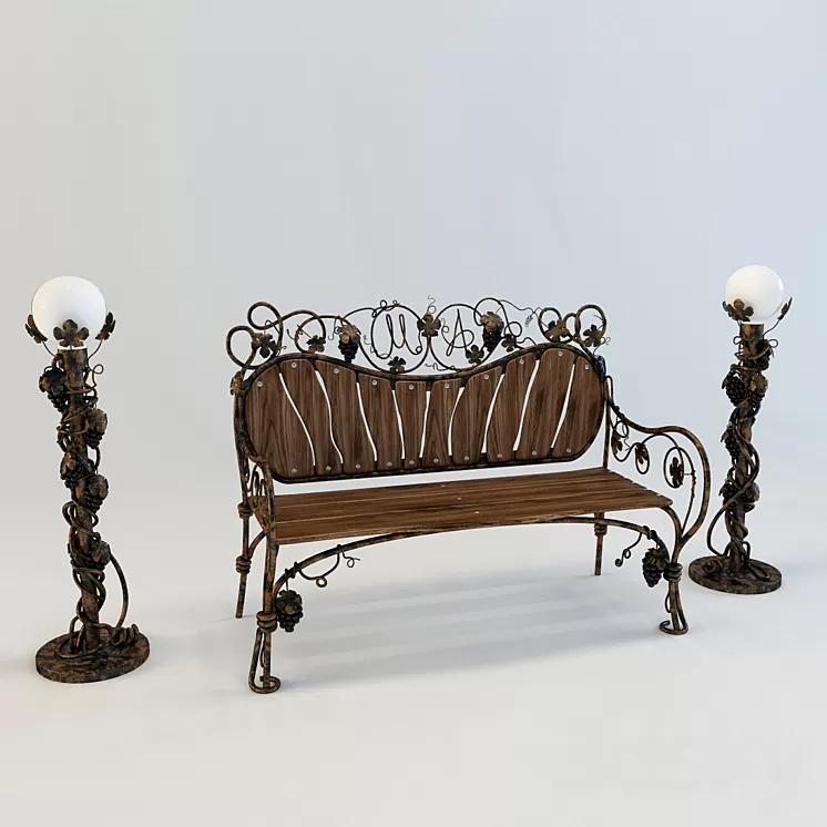 bench 3D Model bench 3D Model