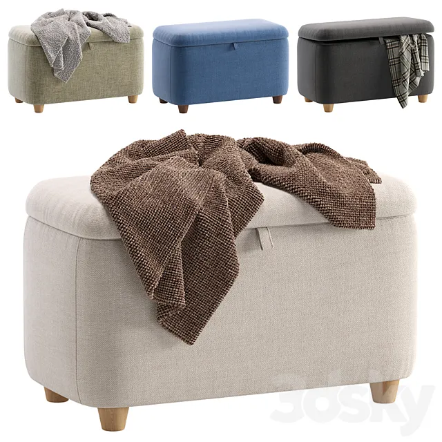 Bench Aimo divan.ru_Банкетка Аймо диван.ру 3D Model