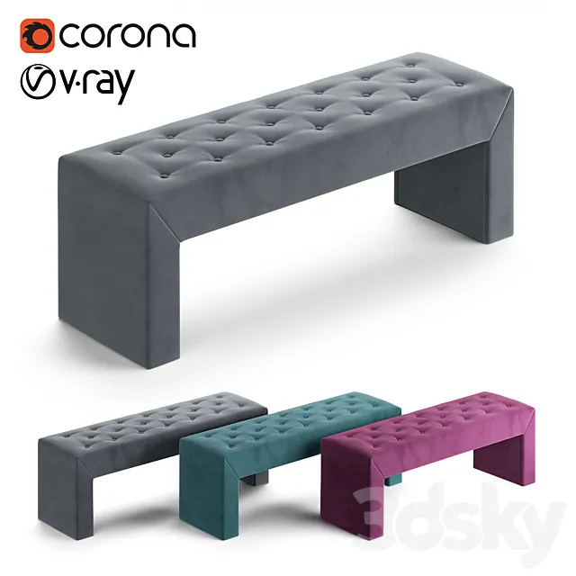 Bench Askona Enigma 3D Model Bench Askona Enigma 3D Model