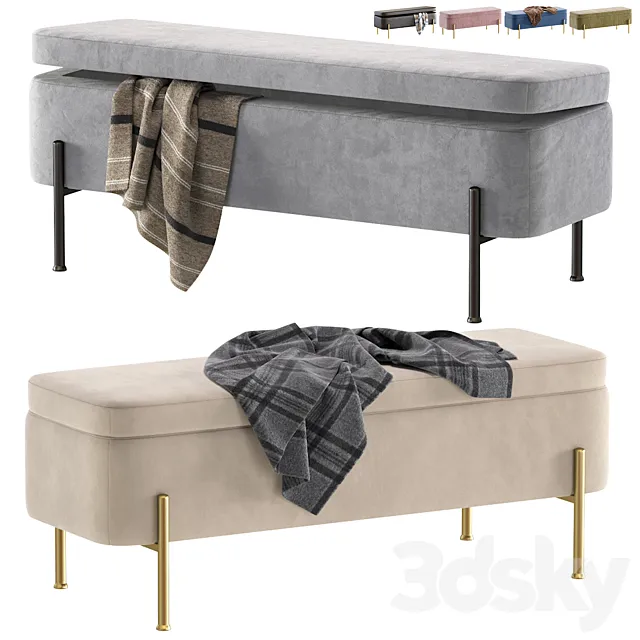 Bench Boleyn by inmyroom.ru_Банкетка Болейн 3D Model Bench Boleyn by inmyroom.ru_Банкетка Болейн 3D Model