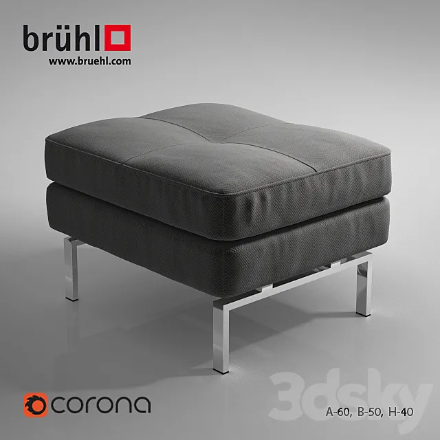 Bench Bruhl Amber 3DModel Bench Bruhl Amber 3DModel
