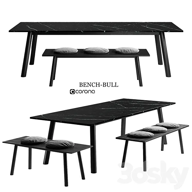 Bench-bull 3D Model