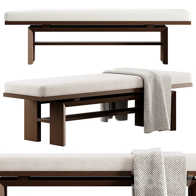 Bench by Barbara Barry 3D Model Free Download