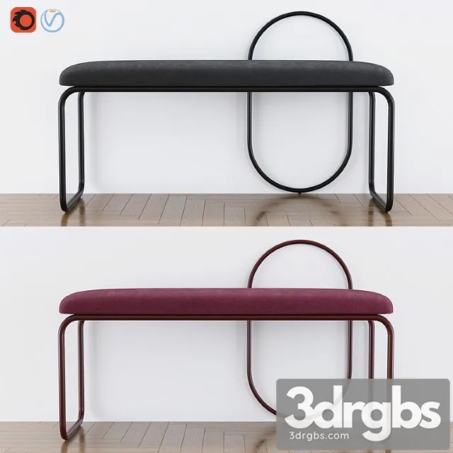 Bench for a hall of angui aytm denmark 2 3D Model Download