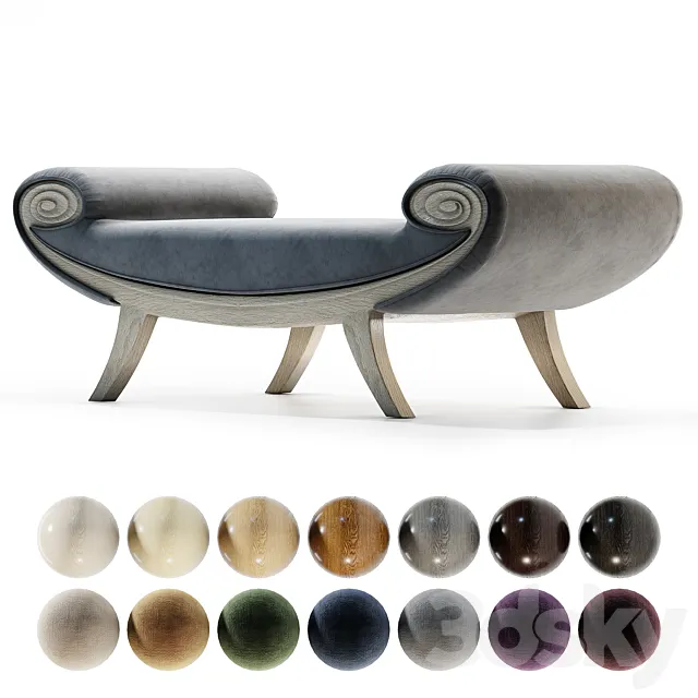 Bench Medea 3D Model Bench Medea 3D Model