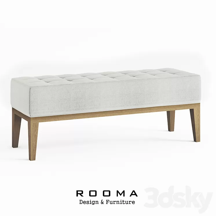 Bench Mila Rooma Design 3D Model Bench Mila Rooma Design 3D Model