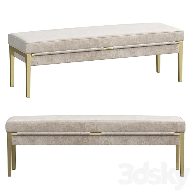 Bench MILLA e’NIGMA-code 3D Model Bench MILLA e’NIGMA-code 3D Model