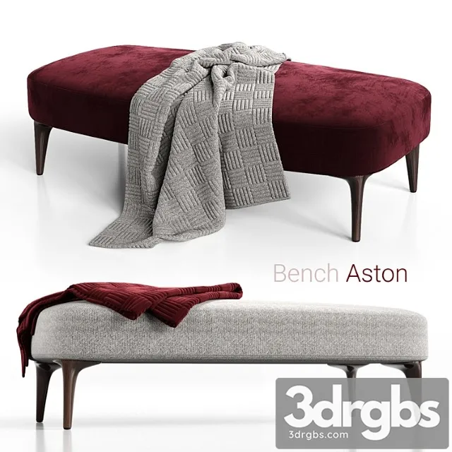 Bench minotti aston 2 3D Model Download