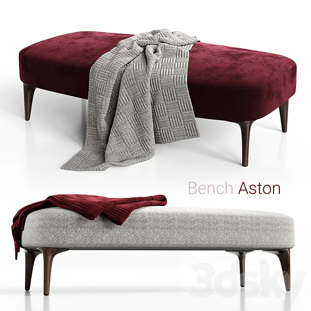 Bench minotti aston 3D Model Bench minotti aston 3D Model