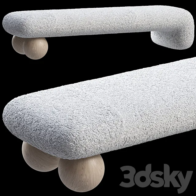 Bench Nathan Anthony Alais 3DModel Bench Nathan Anthony Alais 3DModel