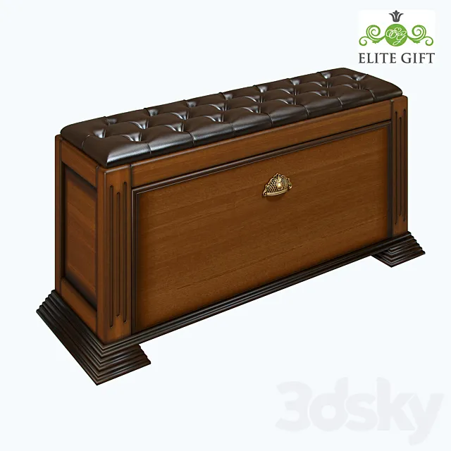 Bench-obuvnitsa most narrow EL4125 br 3D Model Bench-obuvnitsa most narrow EL4125 br 3D Model