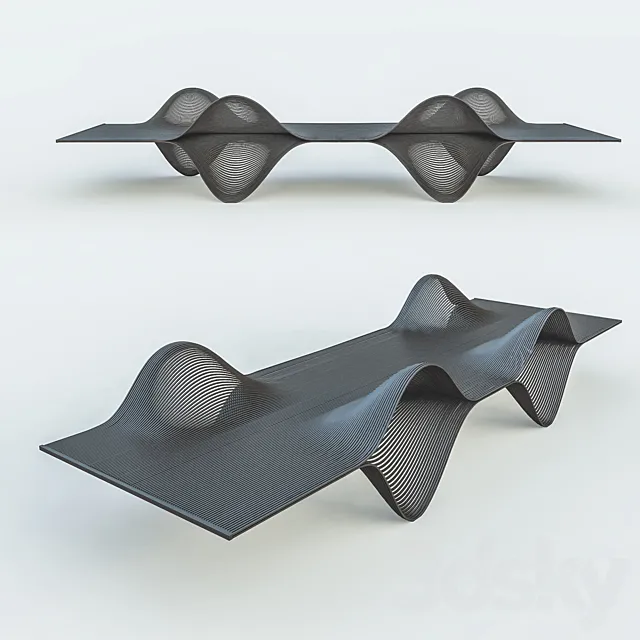 bench parametric 3D Model bench parametric 3D Model
