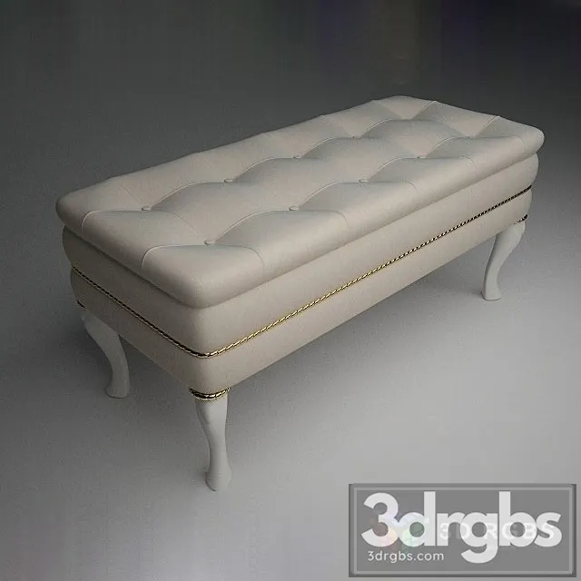 Bench Pouf 3D Model Download