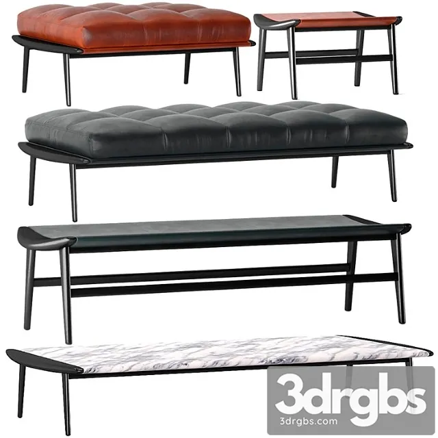 Bench pouf minotti fynn gam fratesi Bench pouf minotti fynn gam fratesi