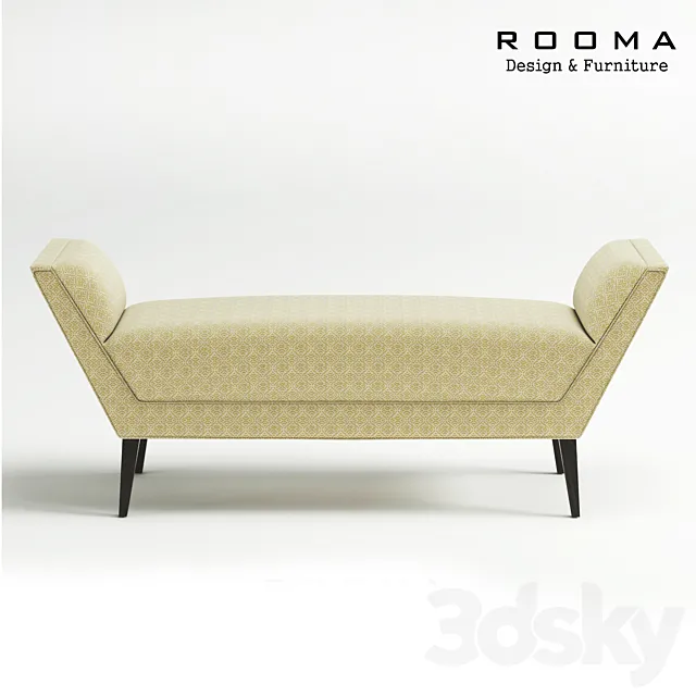 Bench Riga Rooma Design 3D Model Bench Riga Rooma Design 3D Model