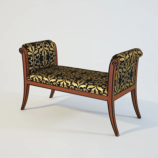 Bench ROBERTO VENTURA CHERRY 3D Model Bench ROBERTO VENTURA CHERRY 3D Model