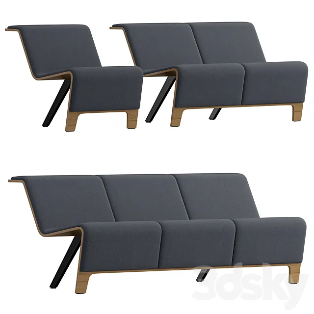 Bench Sellex Back 3DModel Bench Sellex Back 3DModel