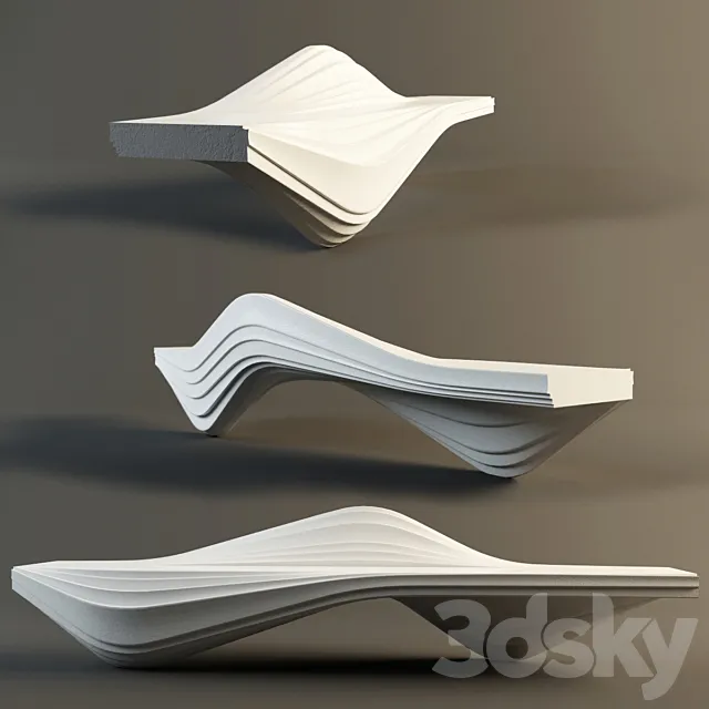Bench “Serac” 3DModel Bench “Serac” 3DModel