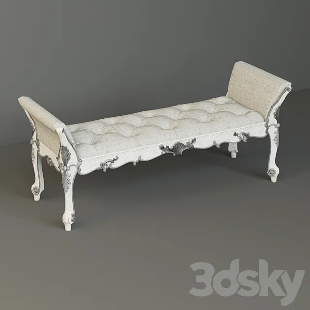 Bench Silvano Grifoni 3D Model Bench Silvano Grifoni 3D Model