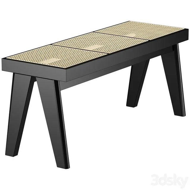 Bench Sissi with Viennese braid 3D Model Bench Sissi with Viennese braid 3D Model