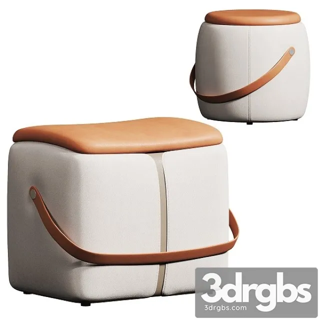 Bench Sitting Pier Domestic Low Stool 3D Model Download