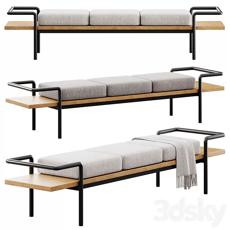 Bench T904 By Poltrona Frau 3D Model Free Download Bench T904 By Poltrona Frau 3D Model Free Download