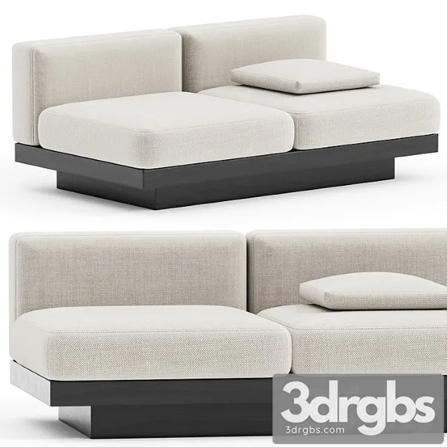 Bench two seater bone – black indoor rudolph Bench two seater bone – black indoor rudolph