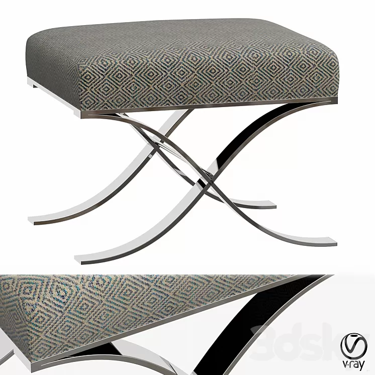 Bench Volna from My Imagination Lab 3D Model Bench Volna from My Imagination Lab 3D Model