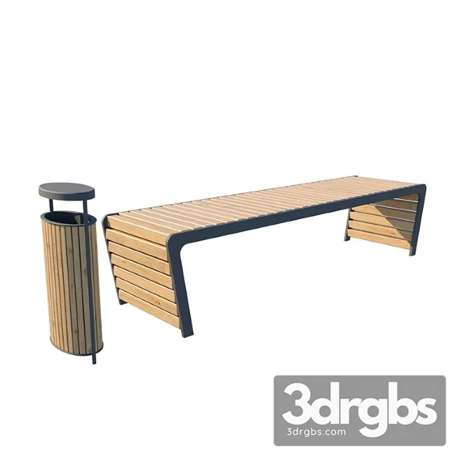 Bench with urn 3D Model Download Bench with urn 3D Model Download