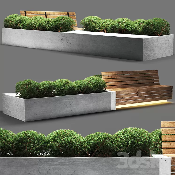 bench711 3D Model