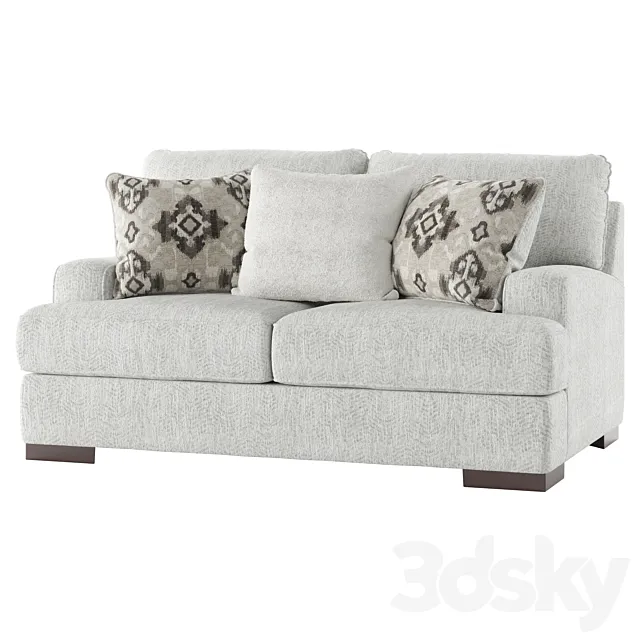 Benchcraft Mercado Loveseat 3D Model Benchcraft Mercado Loveseat 3D Model