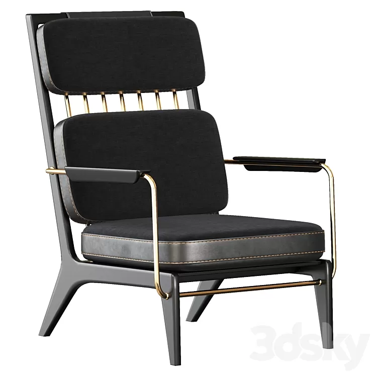 Benchmark Gleda High Armchair 3D Model Benchmark Gleda High Armchair 3D Model