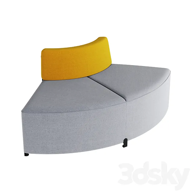 BEND CORNER sofa by actiu 3D Model
