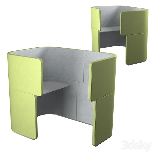 Bene DOCKLANDS Dock In Bay Office Partition 3D Model