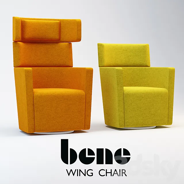 Bene – PARKS Wing Chair 3D Model