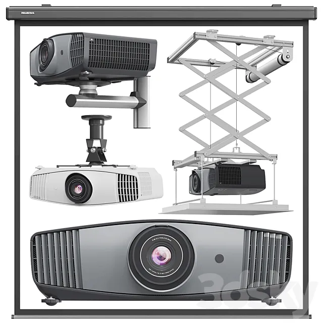 Benq W5700 Projector 3D Model