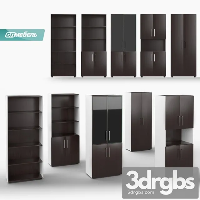 Bent. cabinets for the manager 2 3D Model Download