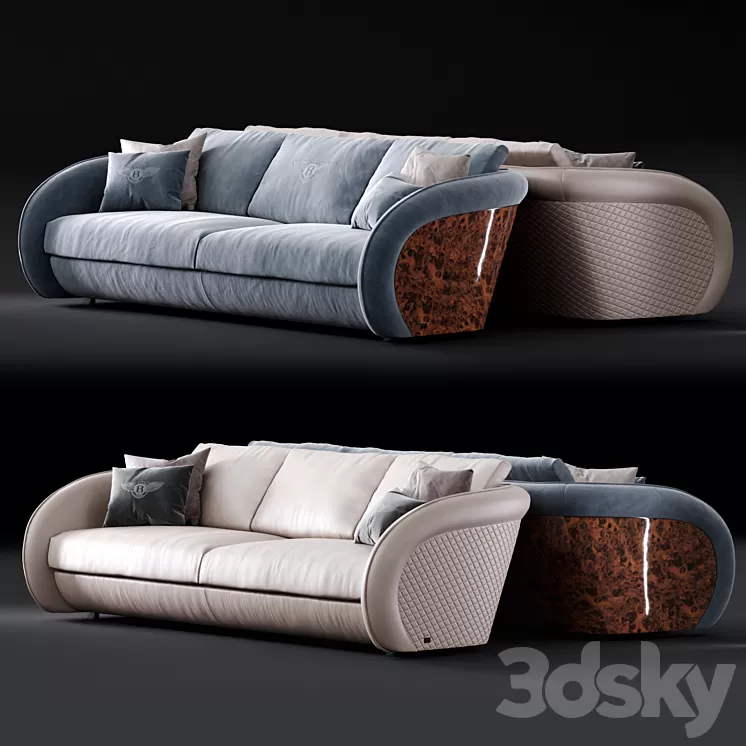 Bentley Beaumont Sofa 3D Model