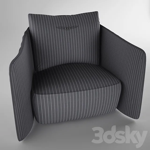 Bentley Butterfly Armchair 3D Model Bentley Butterfly Armchair 3D Model