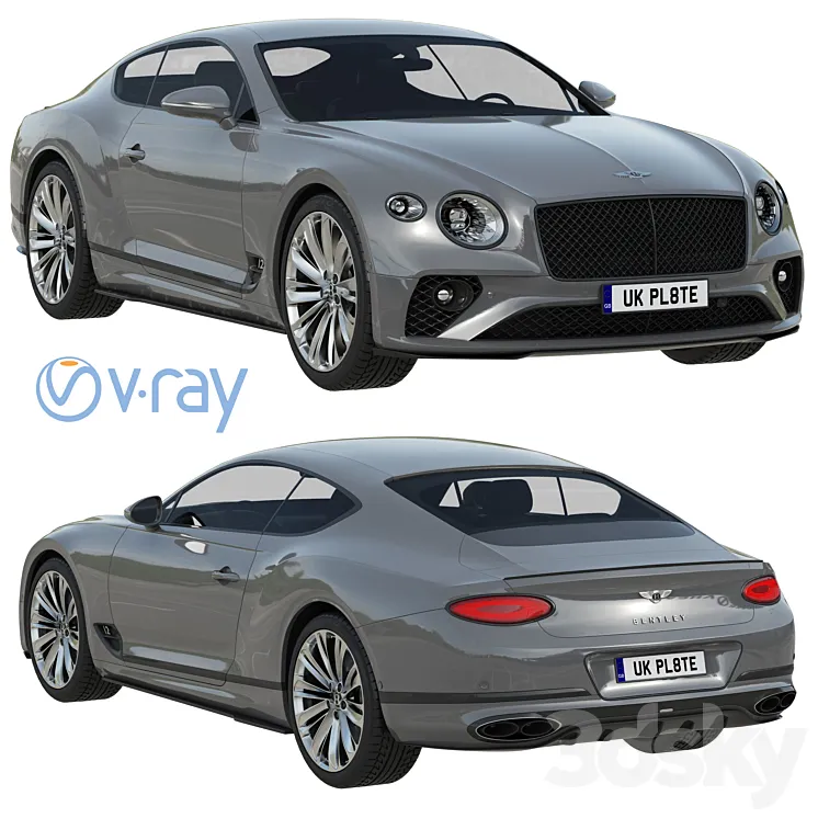 Bentley Continental GT Speed 3D Model Free Download