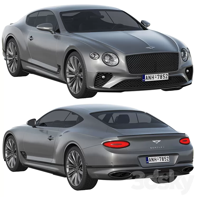 Bentley Continental GT Speed 3D Model Free Download