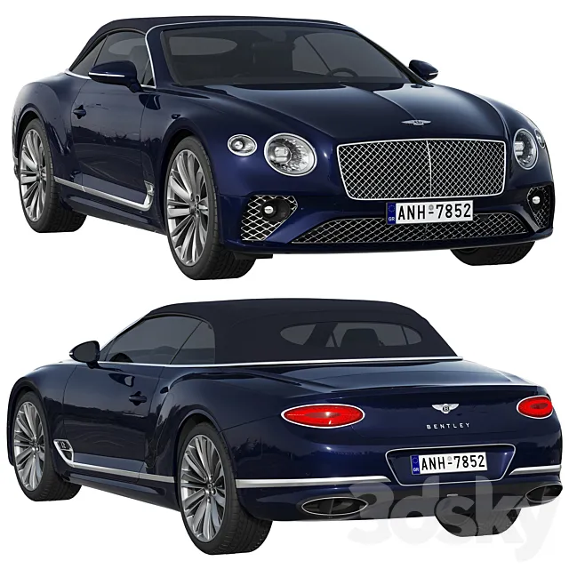 Bentley Continental GT Speed Convertible 3D Model