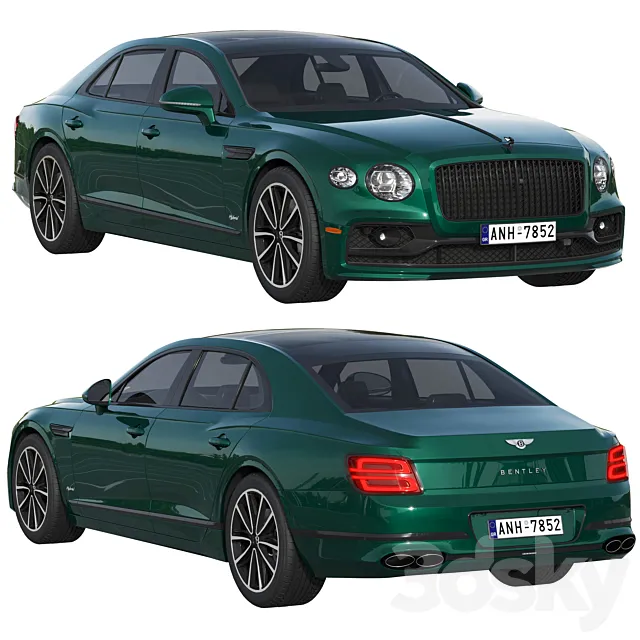 Bentley Flying Spur Hybrid 2022 3D Model