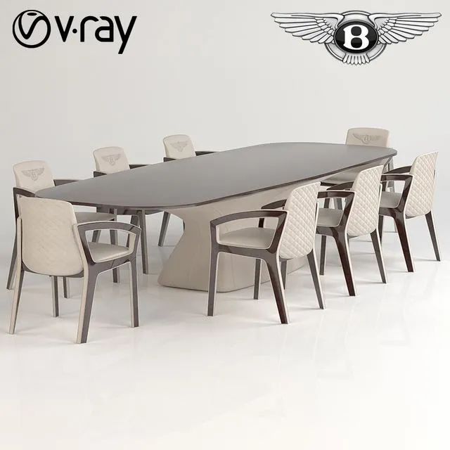 Bentley furniture Set No.1 3D Model Bentley furniture Set No.1 3D Model