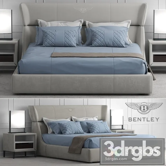 Bentley Home Lancaster Bed 3D Model Download