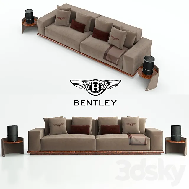 Bentley wellinghton sofa 3D Model Bentley wellinghton sofa 3D Model